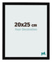 Bilderrahmen 20x25cm Schwarz Hochglanz MDF Bologna Vorne Messe | Yourdecoration.at
