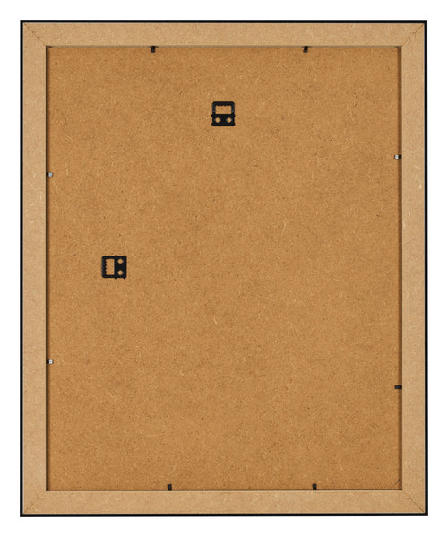 Bilderrahmen 20x25cm Schwarz Silber Poliert MDF Pisa Ruckseite | Yourdecoration.at