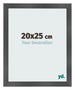 Bilderrahmen 20x25cm Schwarz Silber Poliert MDF Pisa Vorne Messe | Yourdecoration.at