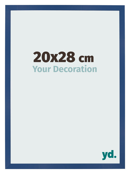 Bilderrahmen 20x28 cm Dunkelblau MDF Bologna Vorne Messe | Yourdecoration.at
