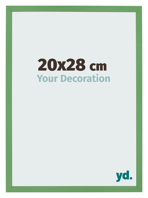 Bilderrahmen 20x28 cm Grun MDF Bologna Vorne Messe | Yourdecoration.at