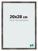Bilderrahmen 20x28 cm Oxidiertes Metall MDF Bologna Vorne Messe | Yourdecoration.at