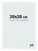 Bilderrahmen 20x28 cm Weiss Matt MDF Bologna Vorne Messe | Yourdecoration.at
