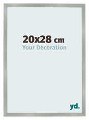 Bilderrahmen 20x28cm Aluminium Gebürstet MDF Bologna Vorne Messe | Yourdecoration.at
