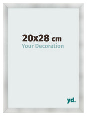 Bilderrahmen 20x28cm Aluminium Gebürstet MDF Pisa Vorne Messe | Yourdecoration.at