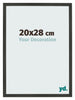 Bilderrahmen 20x28cm Antrazit MDF Bologna Vorne Messe | Yourdecoration.at