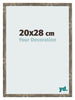 Bilderrahmen 20x28cm Blau Gold Meliert MDF Bologna Vorne Messe | Yourdecoration.at