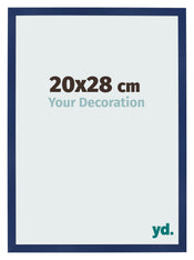 Bilderrahmen 20x28cm Dunkelblau Gewischt MDF Bologna Vorne Messe | Yourdecoration.at