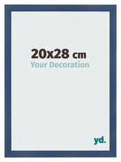 Bilderrahmen 20x28cm Dunkelblau Gewischt MDF Pisa Vorne Messe | Yourdecoration.at