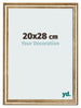 Bilderrahmen 20x28cm Gold Antik MDF Lazio Vorne Messe | Yourdecoration.at