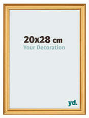 Bilderrahmen 20x28cm Gold Matt MDF Lazio Vorne Messe | Yourdecoration.at