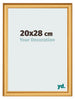 Bilderrahmen 20x28cm Gold Matt MDF Lazio Vorne Messe | Yourdecoration.at