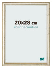Bilderrahmen 20x28cm Metallglanz MDF Lazio Vorne Messe | Yourdecoration.at