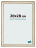 Bilderrahmen 20x28cm Metallglanz MDF Lazio Vorne Messe | Yourdecoration.at