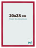 Bilderrahmen 20x28cm Rot MDF Bologna Vorne Messe | Yourdecoration.at