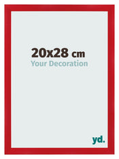 Bilderrahmen 20x28cm Rot MDF Pisa Vorne Messe | Yourdecoration.at