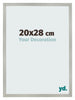 Bilderrahmen 20x28cm Silber Matt MDF Bologna Vorne Messe | Yourdecoration.at