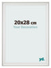 Bilderrahmen 20x28cm Weiss Gewischt MDF Lazio Vorne Messe | Yourdecoration.at