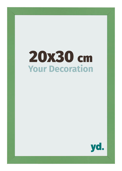 Bilderrahmen 20x30 cm Grun MDF Bologna Vorne Messe | Yourdecoration.at