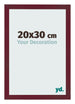 Bilderrahmen 20x30 cm Weinrot Gewischt MDF Bologna Vorne Messe | Yourdecoration.at