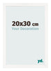 Bilderrahmen 20x30 cm Weiss Hochglanz MDF Bologna Vorne Messe | Yourdecoration.at