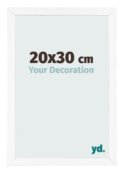 Bilderrahmen 20x30 cm Weiss Matt MDF Bologna Vorne Messe | Yourdecoration.at