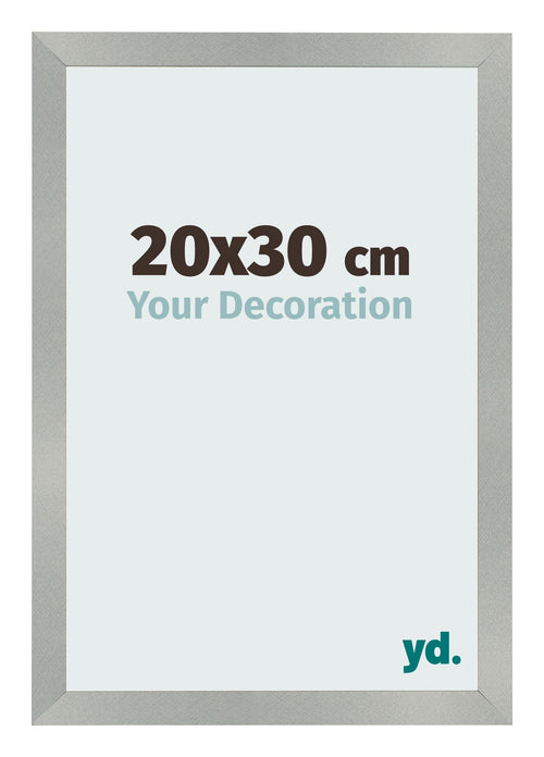 Bilderrahmen 20x30cm Aluminium Gebürstet MDF Bologna Vorne Messe | Yourdecoration.at