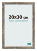 Bilderrahmen 20x30cm Blau Gold Meliert MDF Bologna Vorne Messe | Yourdecoration.at