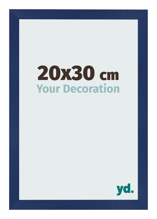 Bilderrahmen 20x30cm Dunkelblau Gewischt MDF Bologna Vorne Messe | Yourdecoration.at