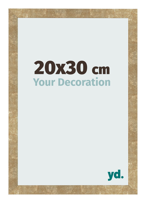 Bilderrahmen 20x30cm Gold Antik MDF Bologna Vorne Messe | Yourdecoration.at