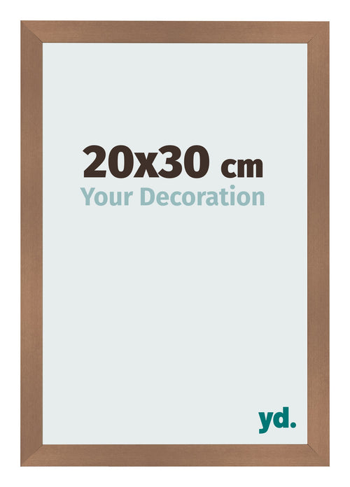 Bilderrahmen 20x30cm Kupfer Dekor MDF Bologna Vorne Messe | Yourdecoration.at