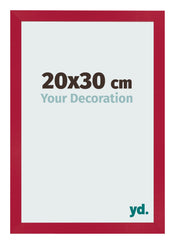 Bilderrahmen 20x30cm Rot MDF Bologna Vorne Messe | Yourdecoration.at