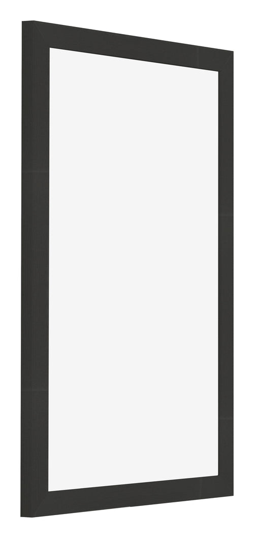 Bilderrahmen 20x30cm Schwarz Gemasert MDF Bologna Vorne Schrag | Yourdecoration.at