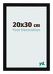 Bilderrahmen 20x30cm Schwarz Hochglanz MDF Bologna Vorne Messe | Yourdecoration.at