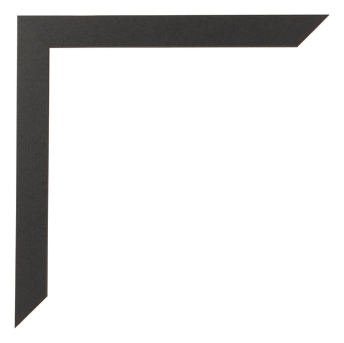 Bilderrahmen 20x30cm Schwarz Matt MDF Bologna Detail Ecke | Yourdecoration.at