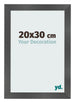 Bilderrahmen 20x30cm Schwarz Silber Poliert MDF Pisa Vorne Messe | Yourdecoration.at