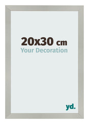 Bilderrahmen 20x30cm Silber Matt MDF Bologna Vorne Messe | Yourdecoration.at