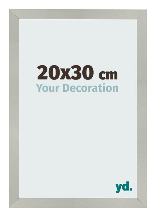 Bilderrahmen 20x30cm Silber Matt MDF Bologna Vorne Messe | Yourdecoration.at
