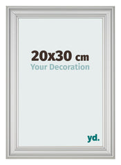 Bilderrahmen 20x30cm Silber Matt MDF Lazio Vorne Messe | Yourdecoration.at