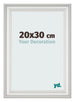 Bilderrahmen 20x30cm Weiss Gewischt MDF Lazio Vorne Messe | Yourdecoration.at