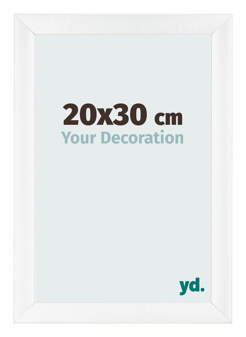 Bilderrahmen 20x30cm Weiß Vintage MDF Pisa Vorne Messe | Yourdecoration.at
