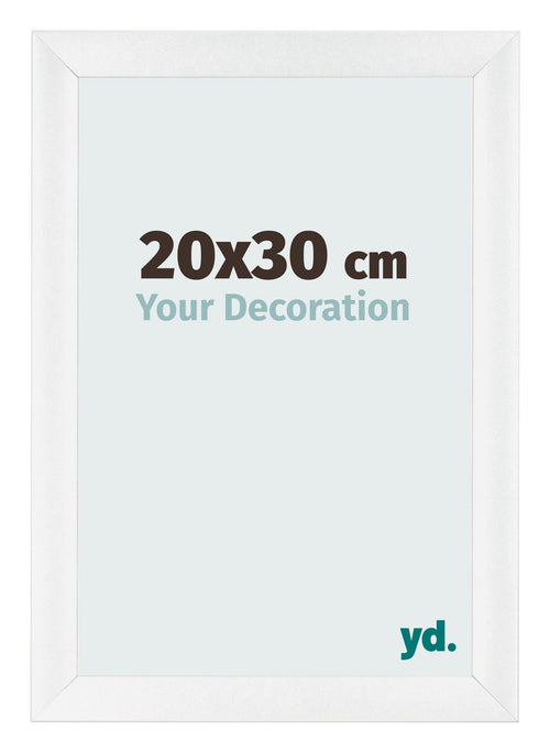 Bilderrahmen 20x30cm Weiß Vintage MDF Pisa Vorne Messe | Yourdecoration.at