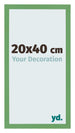 Bilderrahmen 20x40 cm Grun MDF Bologna Vorne Messe | Yourdecoration.at