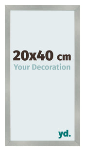 Bilderrahmen 20x40cm Aluminium Gebürstet MDF Bologna Vorne Messe | Yourdecoration.at