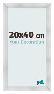 Bilderrahmen 20x40cm Aluminium Gebürstet MDF Pisa Vorne Messe | Yourdecoration.at