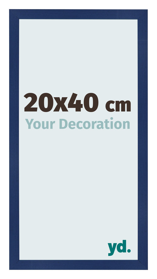 Bilderrahmen 20x40cm Dunkelblau Gewischt MDF Bologna Vorne Messe | Yourdecoration.at