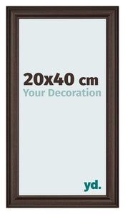 Bilderrahmen 20x40cm Eiche Dunkel MDF Lazio Vorne Messe | Yourdecoration.at