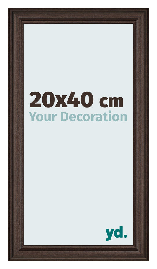 Bilderrahmen 20x40cm Eiche Dunkel MDF Lazio Vorne Messe | Yourdecoration.at