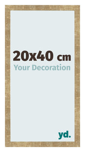 Bilderrahmen 20x40cm Gold Antik MDF Bologna Vorne Messe | Yourdecoration.at