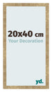 Bilderrahmen 20x40cm Gold Antik MDF Bologna Vorne Messe | Yourdecoration.at